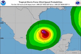 Se forma la tormenta tropical 'Katia' frente al Golfo de México