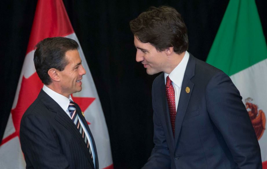 Tras amenaza de Trump, busca EPN ampliar lazos comerciales con Canadá