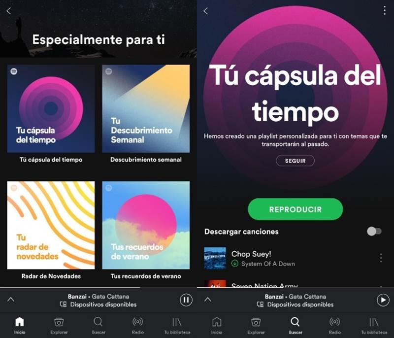 Spotify revive tu adolescencia con ‘Tu cápsula del tiempo’