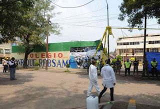 Exigen justicia los padres de la escuela Enrique Rébsamen