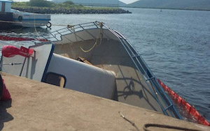 Se hunde barco camaronero en Alvarado