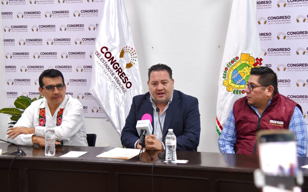 Informa diputado de Misantla su adhesión al Grupo Legislativo de Morena