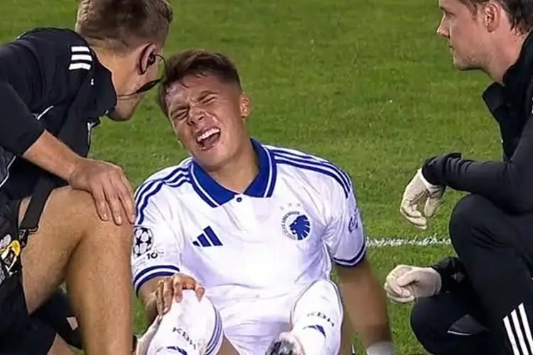 Mexicano Huescas se lesiona en su primer juego de Champions League (VIDEO)