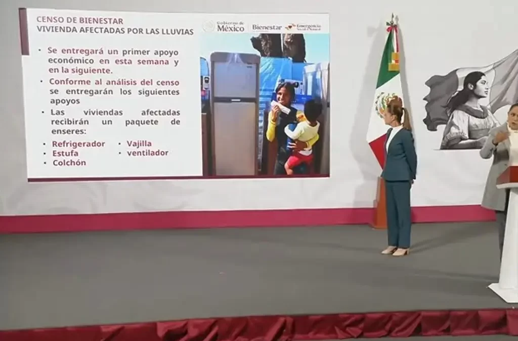 Inicia censo de apoyo a afectados por lluvias en Veracruz ¿Cuándo entregan enseres?