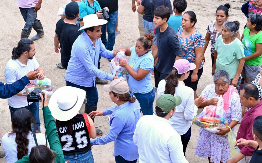 Lleva Congreso ayuda humanitaria a damnificados del norte de Veracruz
