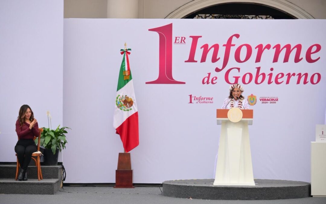 Congreso de Veracruz, presente en el Primer Informe de la gobernadora Rocío Nahle