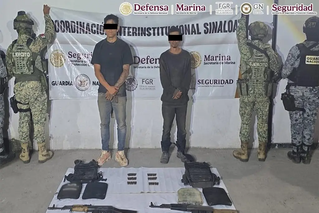 Detienen a Iván ‘N’, ‘El 24’, presunto líder de grupo criminal, en Sinaloa